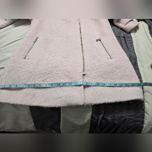 Calvin Klein Fur Trim Hooded Coat - Picture 7 of 9